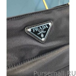 Wholesale Prada Padded nylon hobo bag 1BC128 Black