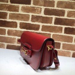 High Quality 1955 Horsebit Small Shoulder Bag 602204 Red