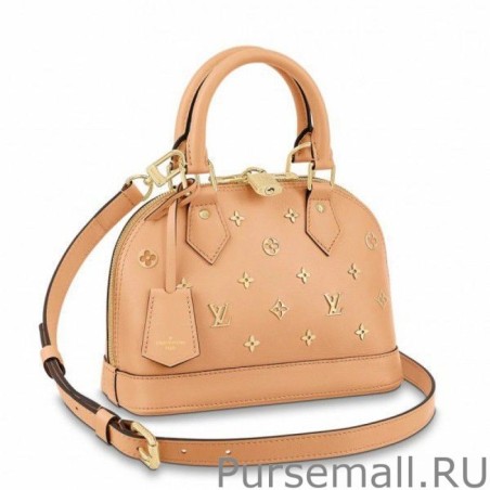 Knockoff Alma BB Bag With Metallic Monogram Pattern M58638