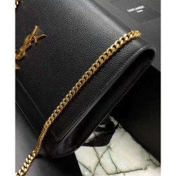 AAA+ YSL Classic Large KATE Monogram Saint Lauren Satchel Black