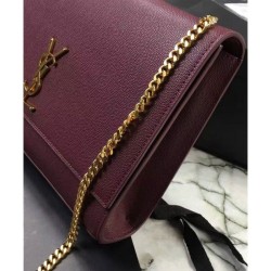 Best YSL Classic Large KATE Monogram Saint Lauren Satchel Mauve