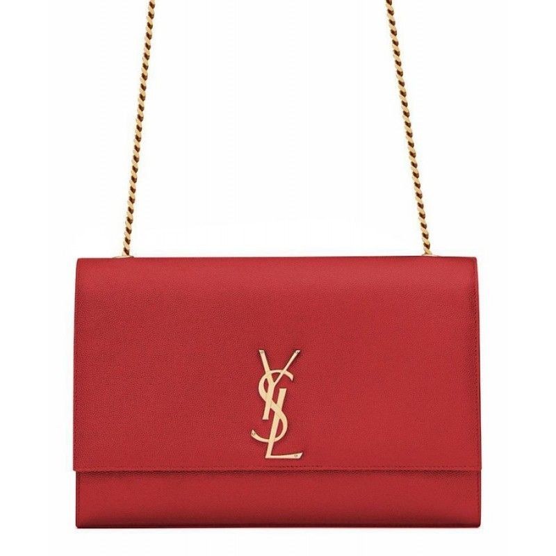 AAA+ YSL Classic Large KATE Monogram Saint Lauren Satchel Red