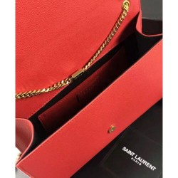 AAA+ YSL Classic Large KATE Monogram Saint Lauren Satchel Red