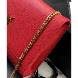 AAA+ YSL Classic Large KATE Monogram Saint Lauren Satchel Red