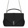 Top Quality YSL Classic Large Monogram Saint Lauren College Bag Black