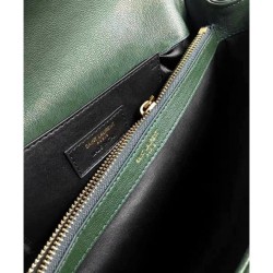 Replicas YSL Classic Large Monogram Saint Lauren College Bag Green