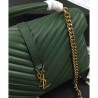 Replicas YSL Classic Large Monogram Saint Lauren College Bag Green