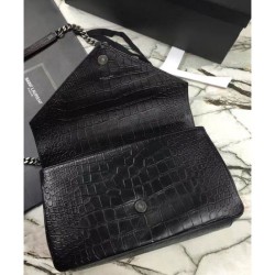 Best YSL Classic Large Monogram Saint Laurent College Bag Black