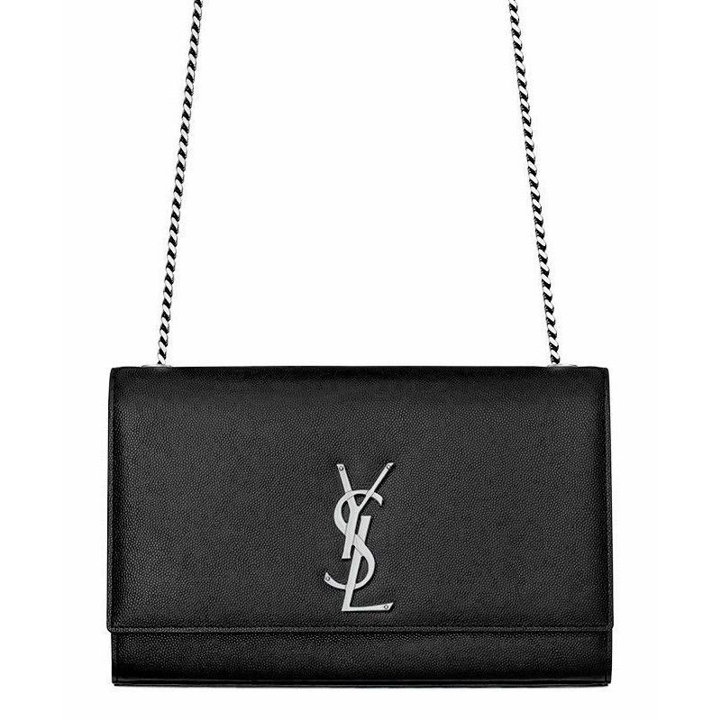 Best YSL Classic Medium KATE Monogram Saint Lauren Satchel Black