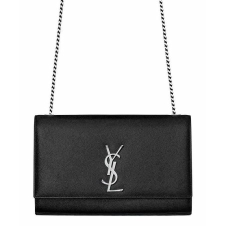 Best YSL Classic Medium KATE Monogram Saint Lauren Satchel Black