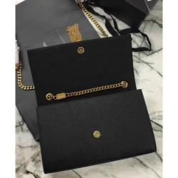 Best YSL Classic Medium Kate Monogram SAINT LAURENT Tassel Satchel Black