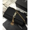 Best YSL Classic Medium Kate Monogram SAINT LAURENT Tassel Satchel Black