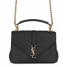 Replicas YSL Classic Medium Monogram Saint Lauren College Bag Black