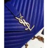 Designer YSL Classic Medium Monogram Saint Lauren College Bag Blue