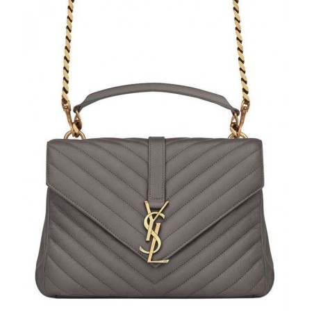 Wholesale YSL Classic Medium Monogram Saint Lauren College Bag Gray