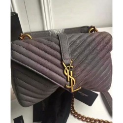 Wholesale YSL Classic Medium Monogram Saint Lauren College Bag Gray