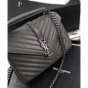 Top YSL Classic Medium Monogram Saint Lauren College Bag Gray