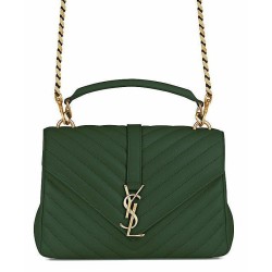 Replica YSL Classic Medium Monogram Saint Lauren College Bag Green