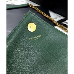 Replica YSL Classic Medium Monogram Saint Lauren College Bag Green