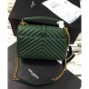 Replica YSL Classic Medium Monogram Saint Lauren College Bag Green