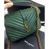 Replica YSL Classic Medium Monogram Saint Lauren College Bag Green