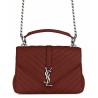 UK YSL Classic Medium Monogram Saint Lauren College Bag Mauve