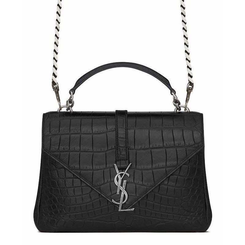 Top YSL Classic Medium Monogram Saint Laurent College Bag Black