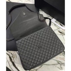 1:1 Mirror YSL Large Monogram Envelope Satchel Gray