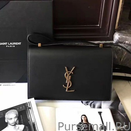 7 Star Saint Laurent Medium Dylan Flap Shoulder Bag Black 439047