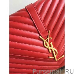 AAA+ YSL Saint Laurent Monogram Large Kate Chain Shoulder Bag Red Y231220