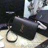 Luxury Saint Laurent Dylan Black Calfskin Cross-body Bag 377827