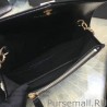 High Saint Laurent Envelope Chain Wallet in Black Grained Calfskin 201120