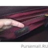 High Saint Laurent Monogram Large Grained Chain Shoulder Bag Burgundy Y230310