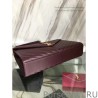 High Saint Laurent Monogram Large Grained Chain Shoulder Bag Burgundy Y230310