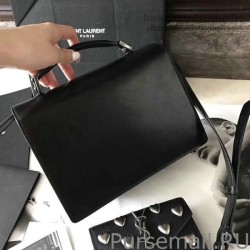 1:1 Mirror Saint Laurent Medium Bellechasse Bag in Black Leather 482051