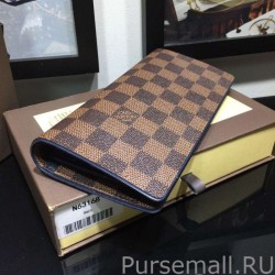 1:1 Mirror Brazza Wallet Damier Ebene Canvas N63168