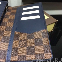 1:1 Mirror Brazza Wallet Damier Ebene Canvas N63168