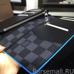 AAA+ Brazza Wallet Damier Cobalt N63243