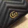 Inspired GG Marmont card case in Black 443125