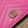 Replica GG Marmont card case in Pink 443125