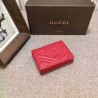 Perfect GG Marmont card case in Red 443125