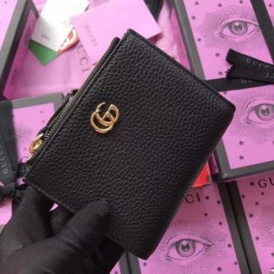 Knockoff GG Marmont wallet black 474747