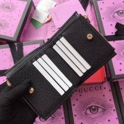 Knockoff GG Marmont wallet black 474747