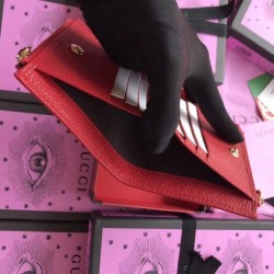 Knockoff GG Marmont wallet red 474747