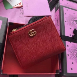 Knockoff GG Marmont wallet red 474747