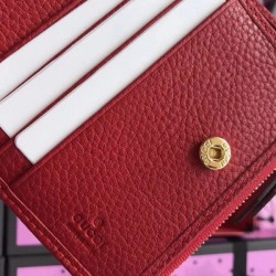 Knockoff GG Marmont wallet red 474747