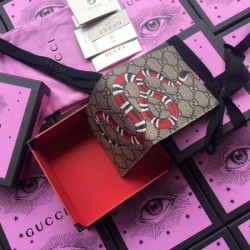 Luxury Kingsnake print GG Supreme wallet 451268