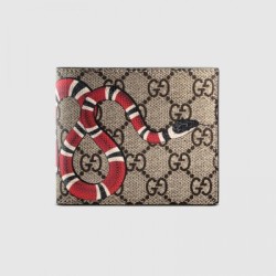 Luxury Kingsnake print GG Supreme wallet 451268