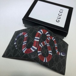 Wholesale Kingsnake print GG Supreme wallet black 451268