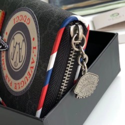 1:1 Mirror Night Courrier GG Supreme Zip Around Wallet 496342